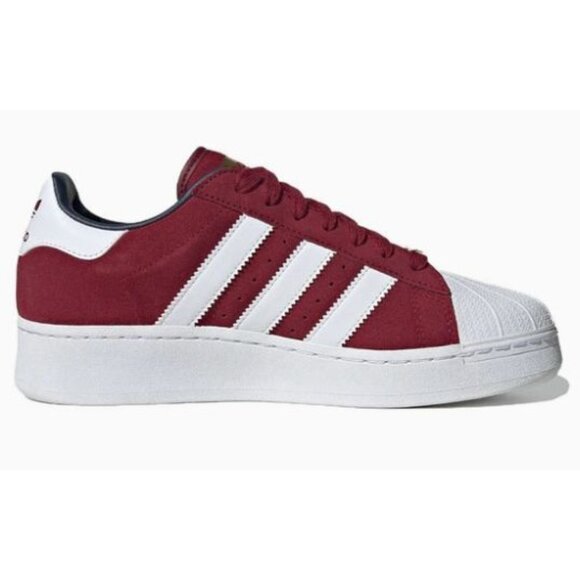 2023 Superstar XLG  Collegiate Burgundy White  IE9872 Mens 12.5 - Picture 1 of 5